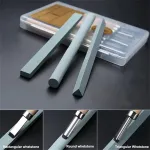Stone Set 3-piece Professional 3-Piece Silicon Carbide Sharpening Stone Set for Chisels Gouges and Metal Blades