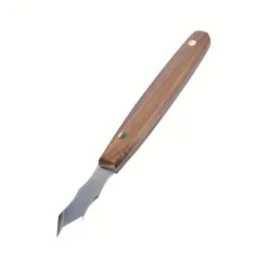 Long Neck Marking Knife Carbon Steel Blade 60 Degree Angle Solid Wood Handle Precise Cutting Professional Woodworking Tool for Joinery Cabinetmaking Furniture Making