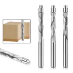 1/4 Inch 6.35mm Shank Compression Spiral Router Bits Tungsten Carbide Flush Trim Router Bit Up Down Cut Router Bit 1/4\\ 6.35mm Cutting Diameter