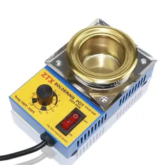 Adjustable Temperature Soldering Pot 150W/160W 220V Tin Melting Furnace 100°C to 550°C EU Plug Compact Design Fast Heating