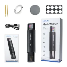 Docreate HU-10A Handheld Spot Welder 1.3-Inch LCD Screen Dual Mode 800A 3360W High Power Portable Battery Welding Tool