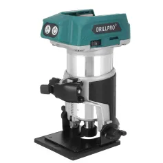 Drillpro 5 Speeds Brushless Electric Hand Trimmer Cordless Wood Router Woodworking Engraving Slotting for 18V Battery