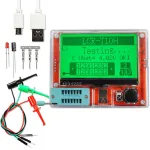 LCR-T10H Transistor Tester Multimeter TFT Display Auto Measurement 3.7V Lithium Battery 25pF-100mF 0.01Ω-50MΩ 80x60x20mm