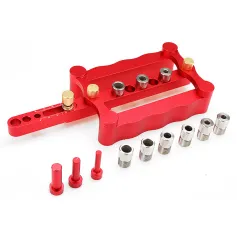 ENJOYWOOD Self Centering Dowelling Jig Metric Dowel 6/8/10mm Punch Locator Drilling Tools for Woodworking