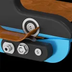 Aluminum Alloy Veneer Cutter Precision Woodworking Tool Ergonomic Design Compact Size Multi-Material Cutting Portable Veneer Trimmer Metal Cutting