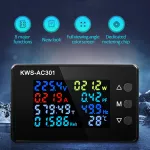 8 in1 Digital Voltmeter Ammeter KWS-AC301 AC 50-300V Power Energy Meter LED Digital AC Wattmeter Electricity Meter