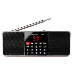 Портативный радиоприемник TR602 AM FM, Bluetooth-динамик, MP3-плеер, аккумуляторная батарея, вход AUX, телескопическая антенна