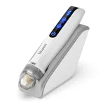 biopen Q2 Microneedling and EMS Device LED Light Therapy 5 Speed Adjustable Wireless with Smart Induction Base 25 Pins 700mAh Battery