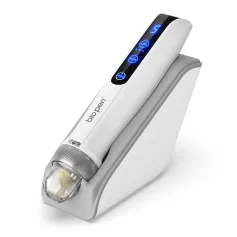 biopen Q2 Microneedling and EMS Device LED Light Therapy 5 Speed Adjustable Wireless with Smart Induction Base 25 Pins 700mAh Battery