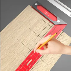 12 Inch 16 Inch Woodworking Square Aluminum Framing Mitre Square Ruler for Leveling and Measuring Rafter Ruler