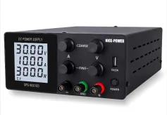 NICE-POWER SPS-W-D Series DC Power Supply Precision Adjustable Voltage Current 0-120V 0-5A Horizontal LCD Display Encoder Tuning 4 Rotary Knobs USB Output High Stability for Laboratory and Testing