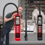 Professional Refrigerant Leak Detector High Sensitivity HVAC Tool Adjustable Settings LED LCD Display Compatible with R22 R410A R134A
