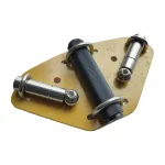 Shortwave Antenna V Base 5mm Epoxy Board CNC Cut 102mm Aluminum Alloy Rod Compatible with Tripod Light Stand Universal Threads Outdoor Setup Support 20-35mm Poles