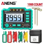 ANENG Green Color MH14 Ground Resistance Megohm 1999 Conuts Meter Testers Megohmmeter Voltmeter Ohm Detector without BatteryTool