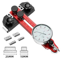 Table Saw Alignment Gauge Calibrator Dial Indicator Thin Rip Jig Aluminum Alloy High Precision Easy Setup Versatile Usage for Repeat Cuts