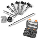 5PCS 7mm Shank Hinge Boring Drill Bit Woodworking Hole Opener 15mm 20mm 25mm 30mm 35mm Cutting Diameter