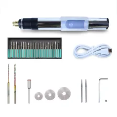 Mini Grinder Engraving Pen 25W 3-Speed 5000-25000r/min USB Type-C Charging 2.35mm Clamping Diameter for Nail Art Carving Polishing Grinding