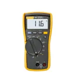 116C Digital Multimeter, Measures AC/DC Voltage To 600V and AC/DC Current to 10A Measures Resistance Continuity Frequency and Capacitance Includes Holster and Silicone Test Lead Set