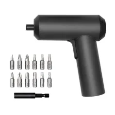 XIAOMI Mijia 3.6V Rechargeable Electric Screwdriver with 2000mAh Battery 5N.m torque 12PCS S2 Steel Screwdriver Bits 60mm Extension Rod Portable Cordless Design, Built-in LED Lights for Home DIY Projects
