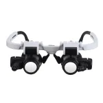 Headband Head-Mounted Repair LED Lamp Light Magnifying Glass Magnifier Loupe 