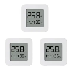 3Pcs Xiaomi Mijia Smart LCD Screen Digital Thermometer 2 bluetooth Temperature Humidity Sensor Moisture Meter Mijia App