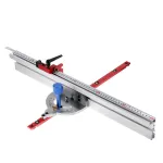Suitable for Dewalt Miter Gauge System 450mm 0-90 Degree Angle with 600/800mm Aluminum Alloy Fence and Stop Sawing Assembly Ruler for Table Saw Router Table Miter Saw