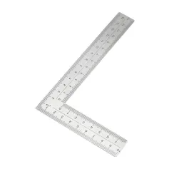 Stainless Steel L Square Ruler Right Angle Measuring Tool 100mm 150mm 300mm Double-Sided Scale for Carpentry Framing Roofing Layouts