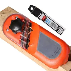 Plasterboard Cutter Hand Tool 45 Degree 180 Degree Angle Beveler ABS Metal Gypsum Board Trimmer Woodworking Supplies Accurate Cutting with Spare Blades
