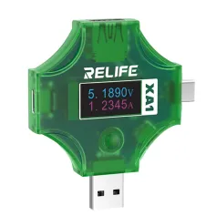 RELIFE XA1 Current Voltage Tester 4-25V 5A IPS Display Supports PD QC2.0 QC3.0 SCP AP2.4A DCP Fast Charging