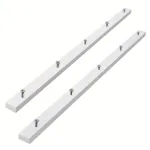 2PCS stalo pjūklo kryžminio pjovimo rogių mitros strypai su iš anksto išgręžtomis skylėmis 3/4\ x 3/8\ x 17\\ tikslūs medienos apdirbimo pjūviai Lengvas montavimas