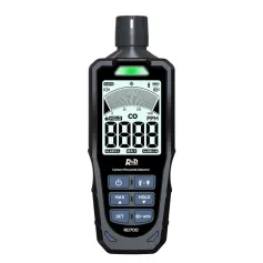 RD700 Carbon Monoxide Detector High Accuracy 0-1000 PPM Sensor Portable LCD Display Rechargeable Battery CO Gas Alarm Monitor for Home and Industrial Safety