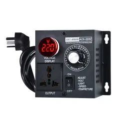 4000W Thyristor Electronic Voltage Regulator 4000W AC110V/220V Wide Control Range with Zero Lag Delay Voltage Absorption Circuit Multiple Protections Adjustable Output
