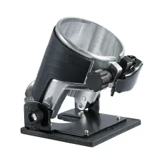 Adjustable Router Base Metal Non-slip 75 Degrees Multi-angle Edge Trimmer Stand Wood Carving Tool for Precise Work