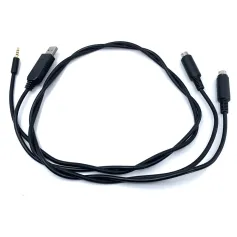 FT8 Audio USB Cable Combo for FT817 FT818ND FT857 FT857D FT897 Radios Compact Lightweight Plug and Play Design Cable Length 90cm Perfect for Traveling and Outdoor Use