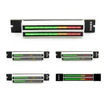 Mini Dual 12 Stereo Level Indicator Lamp Kit with Adjustable Speed and Light Compact Size TI Signal Isolation LED Display for Clear Audio Rendering