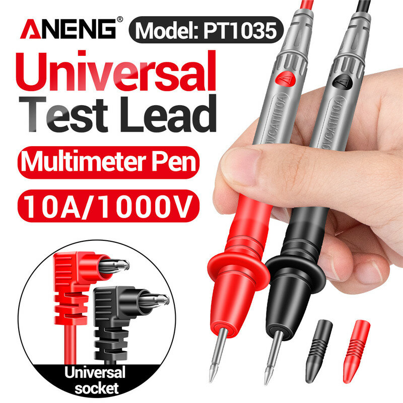 ANENG PT1035 10A 1000V Digital Multimeter Test Lead Cable Replaceable Multimeter Pen Probe Test Wire Voltmeter Ammeter Accessory