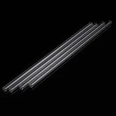 4 tubi per soffiaggio in vetro borosilicato da 250 mm di diametro esterno, 7 mm e spessore della parete di 1,5 mm