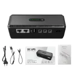 DC UPS Mini Uninterrupted Power Supply 5V 9V 12V Output for Routers Cameras 18W Battery Backup 10400mah EU/US Plug