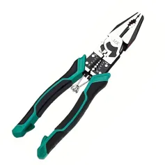Pinza multifunzionale 9 in 1 da 9 pollici, forbici spelafili di livello industriale, morsa, design ergonomico, strumento per elettricisti edili che fa risparmiare manodopera