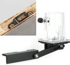 GANWEI - Localizzatore di staffe per scanalature per lavorazione del legno, semplice connettore, fresatrice laterale, strumento di rifinitura per lavorazione del legno per base da 65 mm