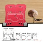 35mm Woodworking Hinge Hole Opener Punch Tool with Punch Locator and Limiting Frame Premium Aluminum Alloy for Quick Precise Drilling and Mounting of Hinges Versatile Application
