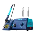 BK969 90W Soldering Iron Station with Ceramic Heating Core Rapid Fast Temperature Recovery Precise Control Safety Earth-Leakage Protection Ergonomic Handle for Efficient Accurate Welding