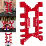 Aluminum Dovetail Jig Precision Tenon Gaps Gauge Woodworking Tenon Caliper Table Saw Depth Gauge Height Measuring Metric & Inch