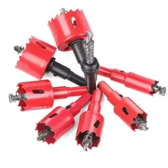 ADET M42 Bimetal Delik Testeresi Seti HSS Matkap Ucu 18-60mm Metal Demir Alüminyum Ahşap Plastik Yüksek Performanslı Kesme Aleti