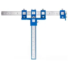 Adjustable Cabinet Hardware Jig Woodworking Hole Punch Locator Drill Guide for Installation of Handles Knobs on Doors and Drawer For Woodworking