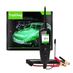 JDiag P100 Automotive Car Circuit Tester Power 12V/24V Electric Circuit Tester Car Diagnostic Tool TFT Screen Voltage Resistance Multilingual Support 2M Extension Cable