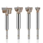 10mm a 50mm Pwofesyonèl Hexagonal Shank Woodworking Hinge Biting Bit Tungsten Carbide Blade Twa-Dan Double Design Miltip Gwosè