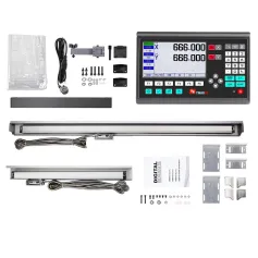 YHSINO YH800-2 Digital Display Ruler YE Optical Linear Scale with IP54 Protection High Precision Versatile Use for Milling Machines Lathes and More Imported Parts Large Screen Display Reliable Meanwell Power Supply