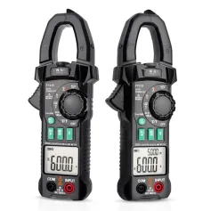 FUYI FY219 Double Display AC/DC True RMS Digital Clamp Meter Portable Multimeter Voltage Current Meter Inrush Current V.F.C Frequency Conversion Low Impedance Voltage Measurement