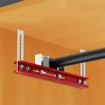 Dolap Çubuğu Montaj Fikstürü Şablon Aracı Konumlandırma Çubuğu Delme Konumlandırma Cetveli 300x25x120mm Ayarlanabilir 1-90mm Gardırop Bom Kurulum Aracı Dolap Montaj Dolabı Bom Çekmece Yatakları için